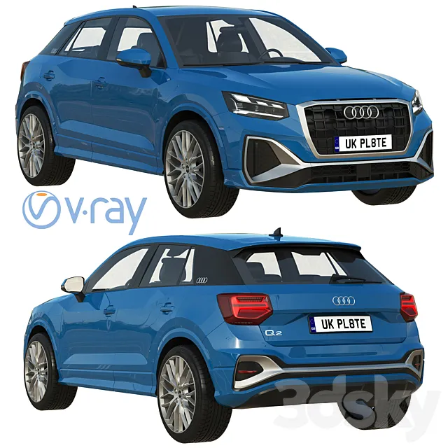 Audi Q2 2021 3D Model