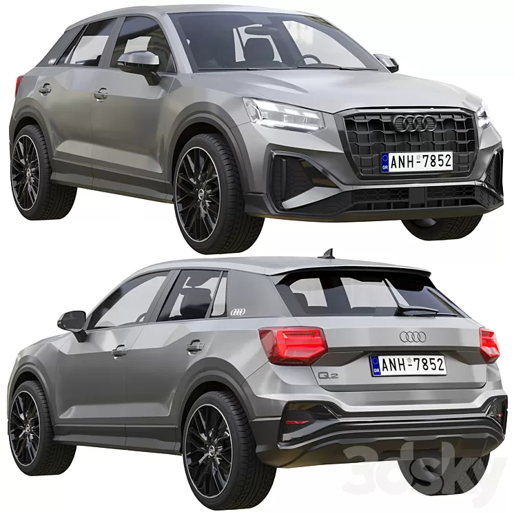Audi Q2 2021 3D Model