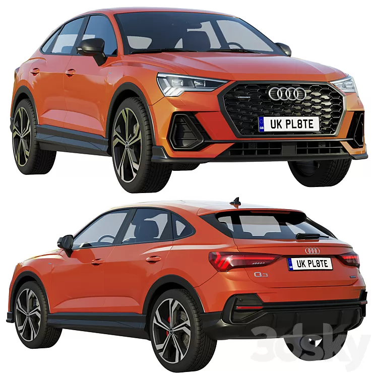Audi Q3 Sportback 2020 3D Model