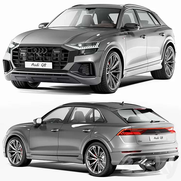 Audi Q8 3D Model Free Download