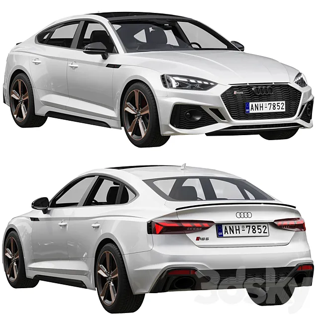 Audi RS5 Sportback 2020 3D Model