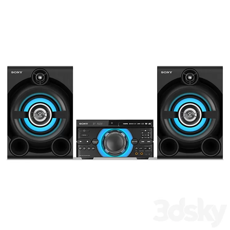 Audio system Sony MHC-M60D 3D Model