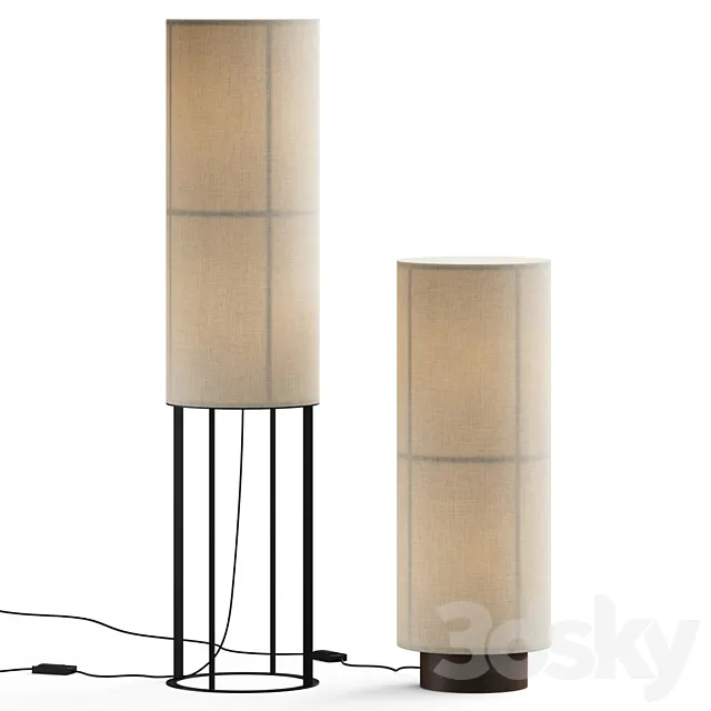 Audo Copenhagen Hashira Floor Lamp 3D Model Audo Copenhagen Hashira Floor Lamp 3D Model