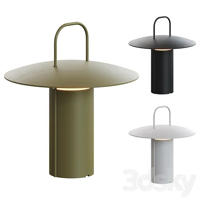 Audo Ray Table Lamp Portable 3D Model