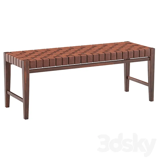 Augusto Woven Bench 3D Model