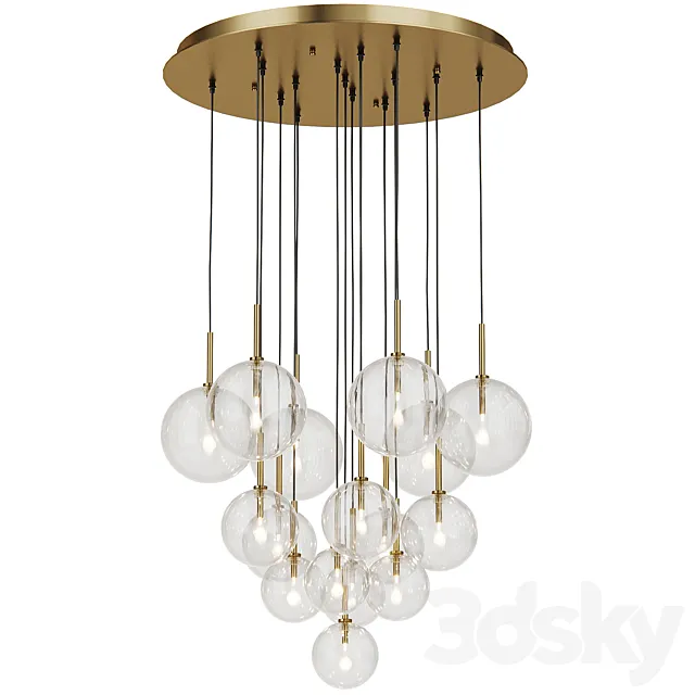 Aulani Chandelier by Eichholtz 3D Model Aulani Chandelier by Eichholtz 3D Model