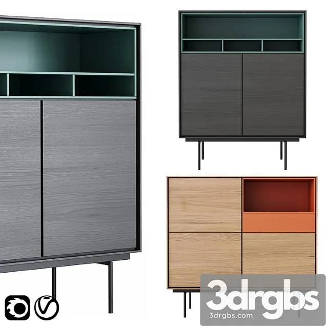 Aura High Sideboards By Treku 3D Model Download Aura High Sideboards By Treku 3D Model Download