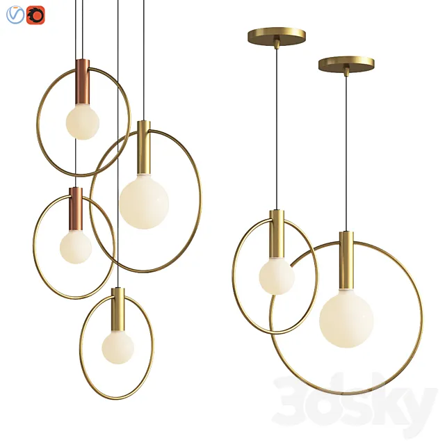 Aura Radial Cluster Ladies and gentlemen Studio 3DModel