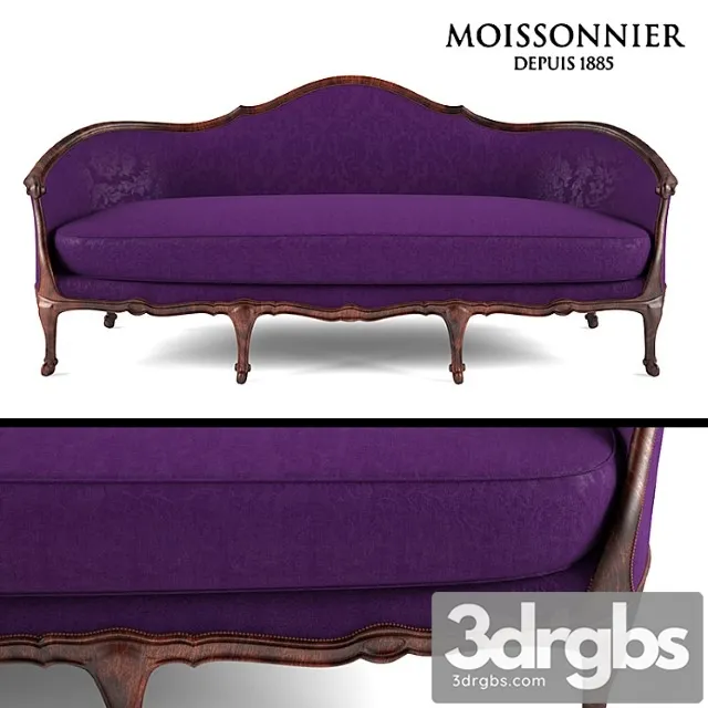 Aurevilly Sofa by Moissonnier 3D Model Download Aurevilly Sofa by Moissonnier 3D Model Download