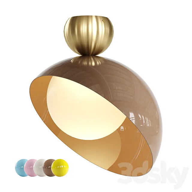 Aurora Ceiling Lamp by Italamp 3D Model