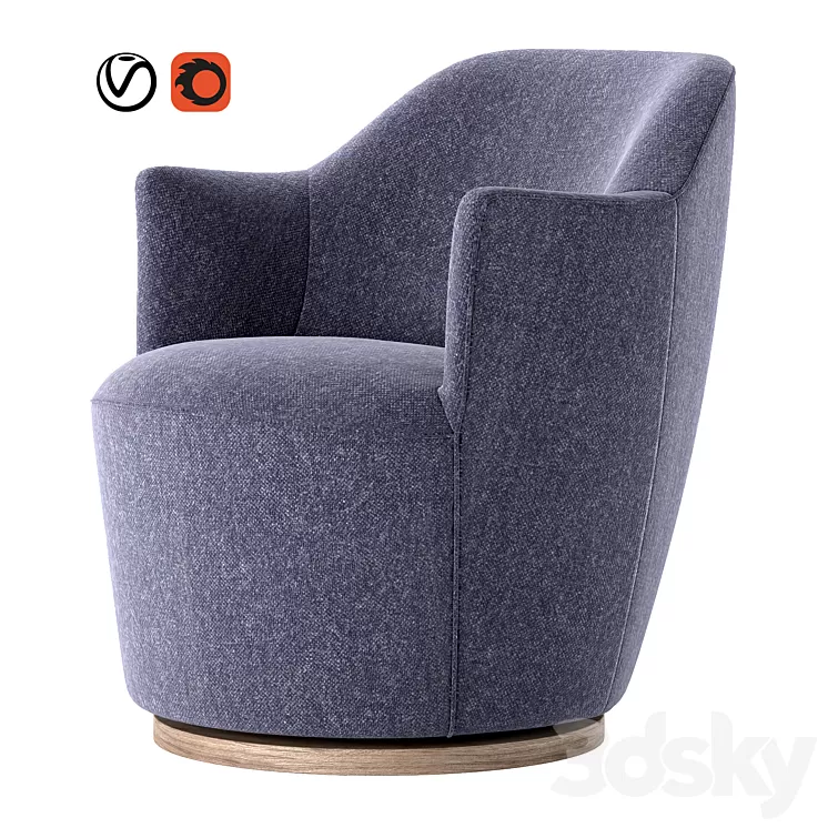 Aurora Chair in Various Colors 3D Model Aurora Chair in Various Colors 3D Model