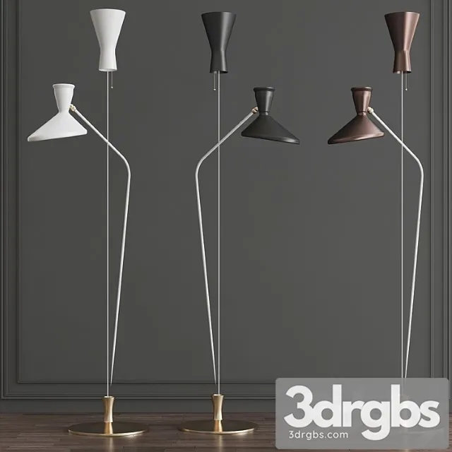 Austen Dual Function Floor Lamp 3D Model Download
