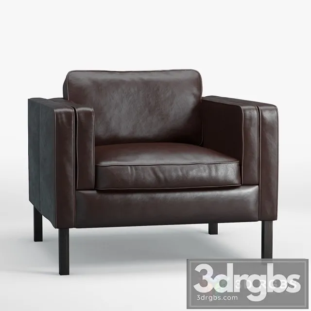 Austin Leather Armchair 3D Model Download Austin Leather Armchair 3D Model Download