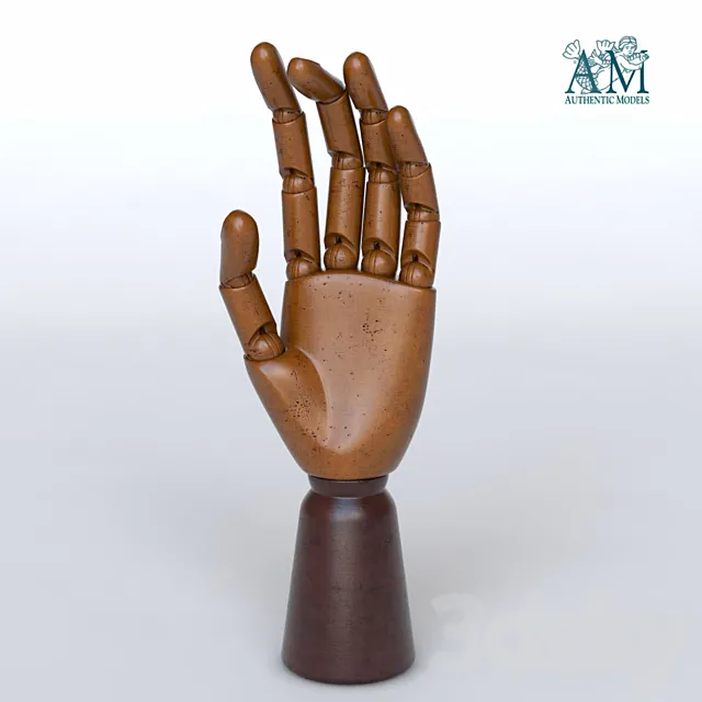 Authentic Models MG001F Art Hand 3D Model Authentic Models MG001F Art Hand 3D Model