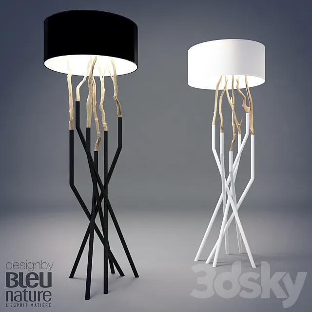 Autlayn floor lamp with shade 3D Model Autlayn floor lamp with shade 3D Model