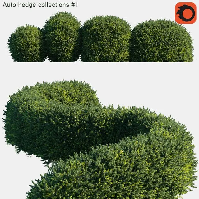 Auto hedge collections # 1 3D Model Auto hedge collections # 1 3D Model