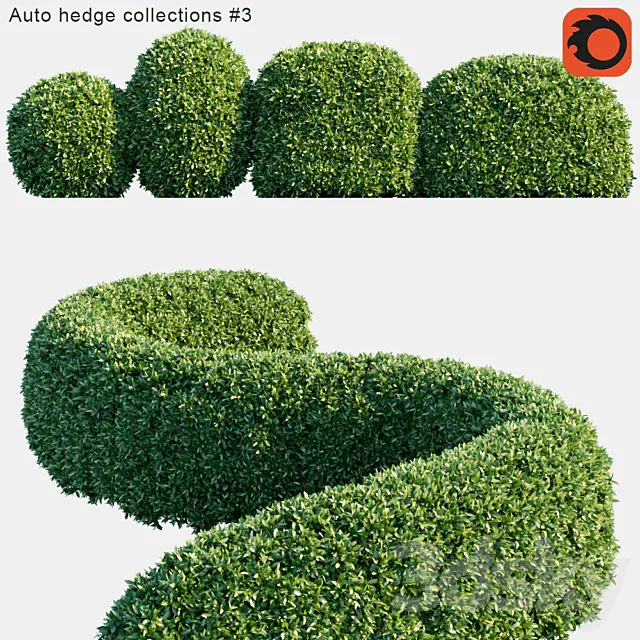 Auto hedge collections # 3 3D Model
