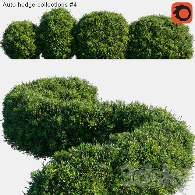 Auto hedge collections # 4 3D Model