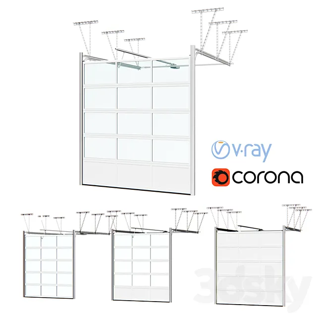 Automatic gates Hormann 3D Model
