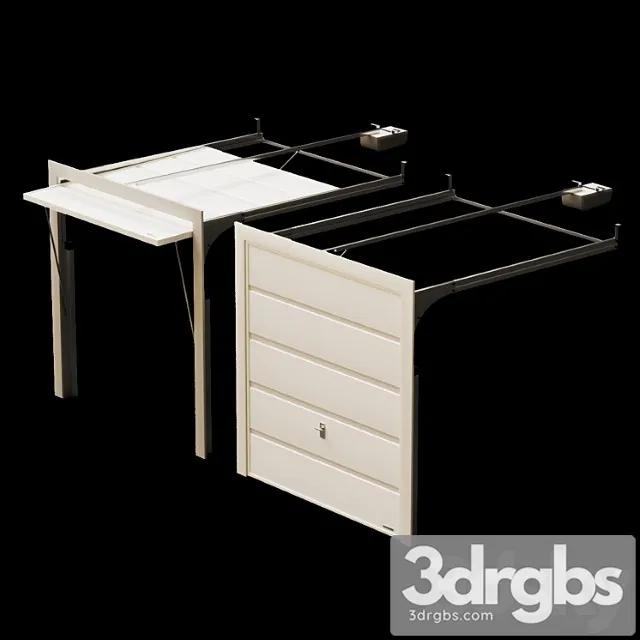 Automatic Overhead Garage Doors 3D Model Download