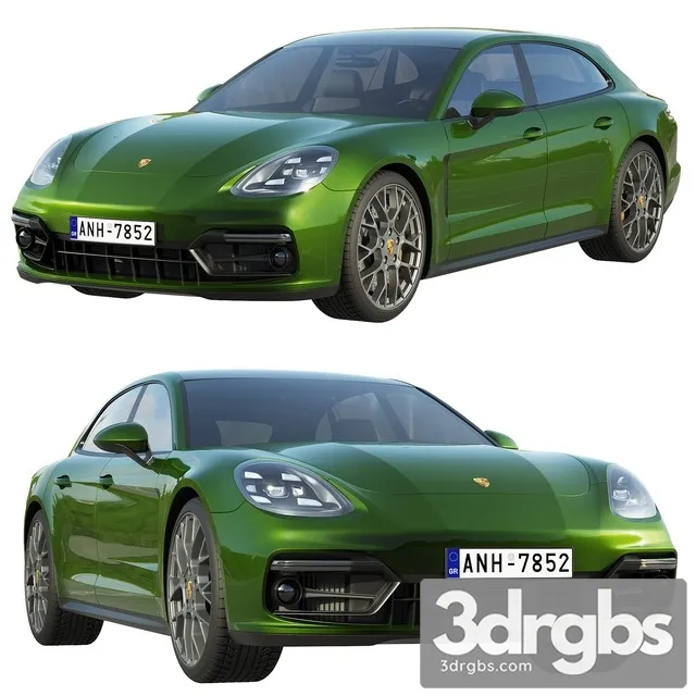 Automobil Porsche Panamera GTS Sport Turismo 3D Model Download