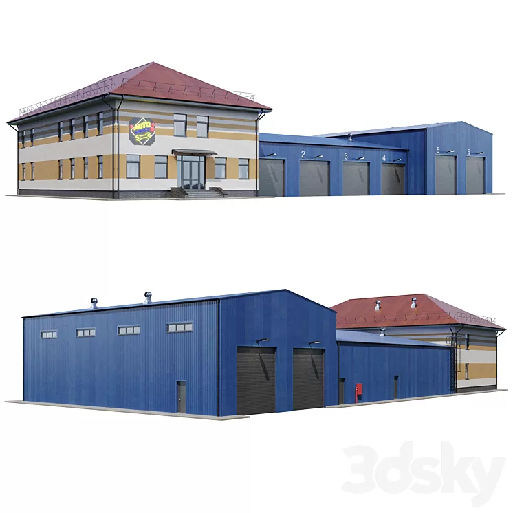 Autoservice V2 3D Model