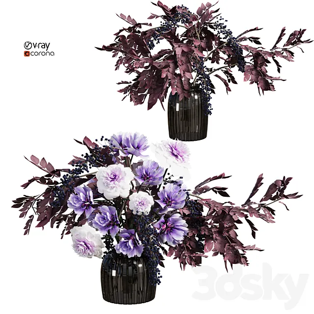Autumn bouquet 3D Model Autumn bouquet 3D Model