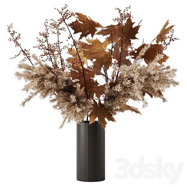 Autumn bouquet 3D Model Autumn bouquet 3D Model
