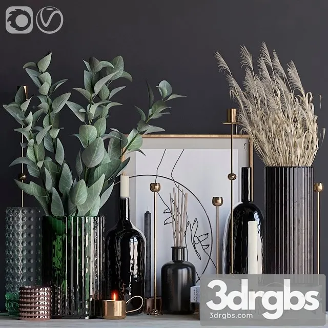 Autumn Decorative Set 5 3D Model Download Autumn Decorative Set 5 3D Model Download