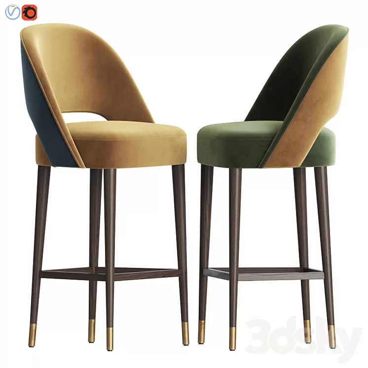 Ava Bar Stool Mambo 3D Model Ava Bar Stool Mambo 3D Model