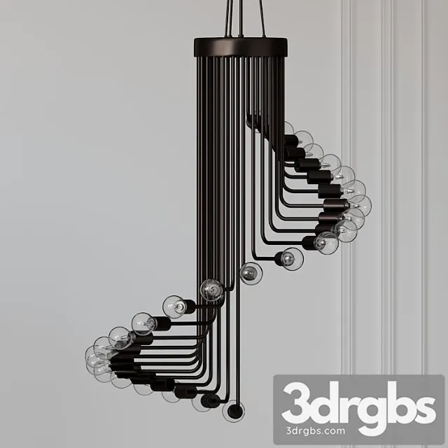 Ava – modern nordic spiral chandelier 3D Model Download Ava – modern nordic spiral chandelier 3D Model Download