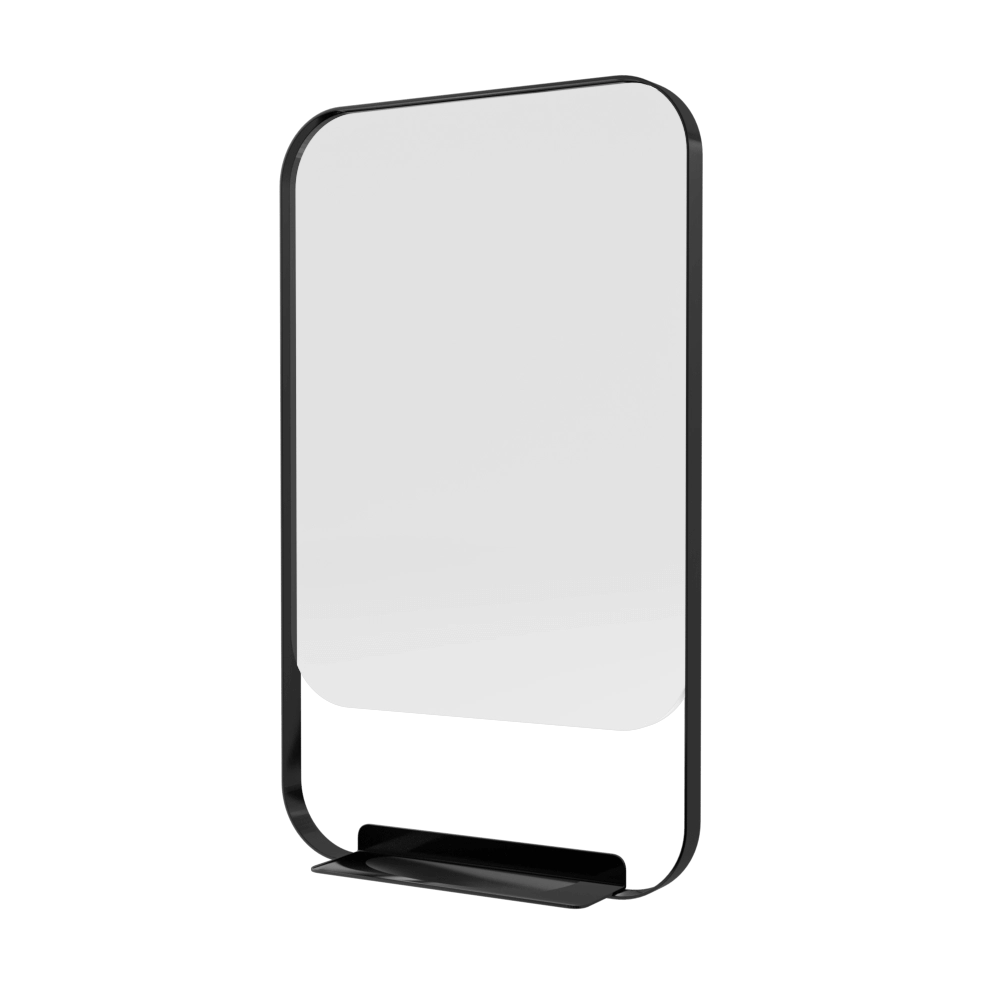 Ava – Rectangular mirror Iron Shelf 3D Model