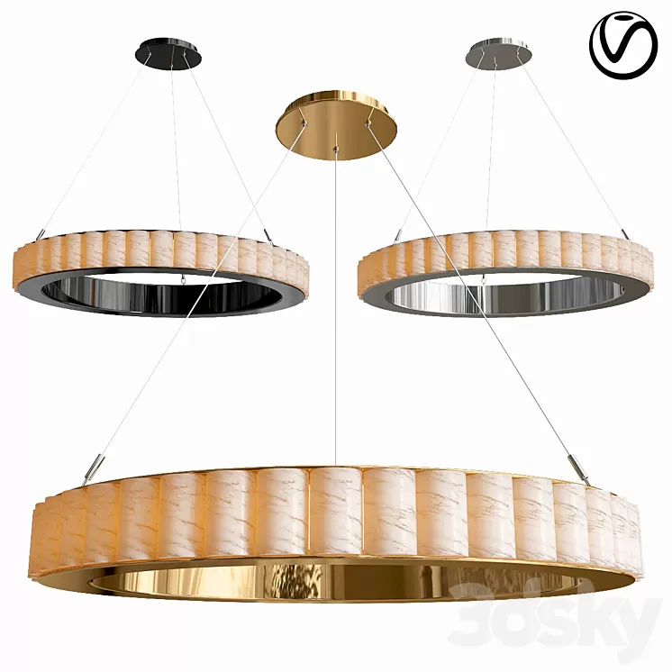 Avalon chandelier 3D Model Free Download
