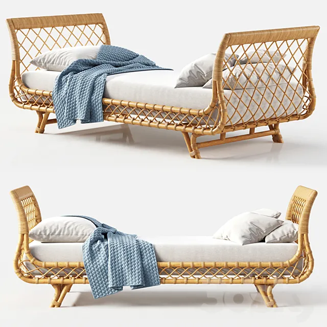 Avalon Daybed by Serena & Lily 3D Model Avalon Daybed by Serena & Lily 3D Model