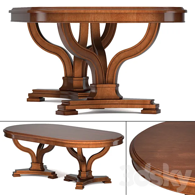 Avalon Heights-Art Epoch Pedestal Table 3D Model Avalon Heights-Art Epoch Pedestal Table 3D Model