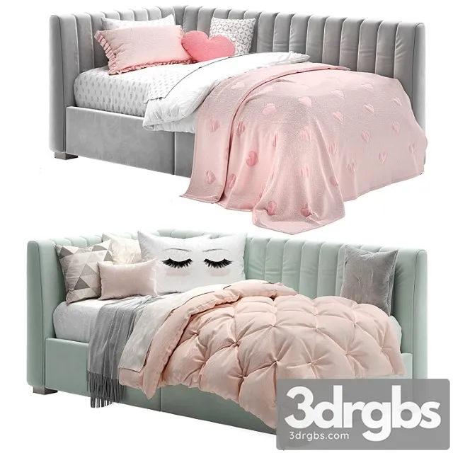 Avalon upholstered corner storage bed