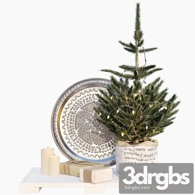 Ave chtristmas tree bag 3D Model Download