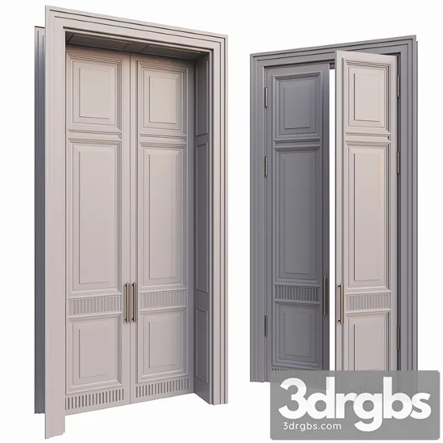 AVE Classic Gray Doors 3D Model Download