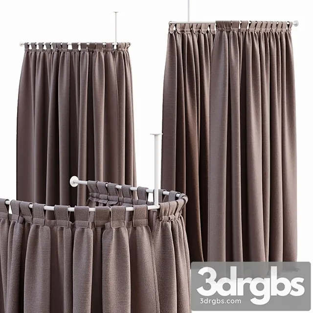 Ave fitting room’s curtain 3D Model Download