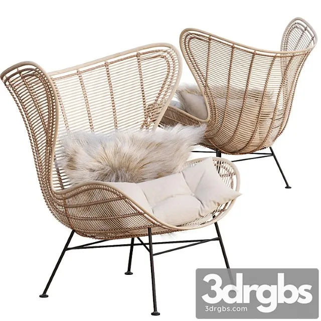 Ave hk living natural rattan egg chair 3D Model Download Ave hk living natural rattan egg chair 3D Model Download