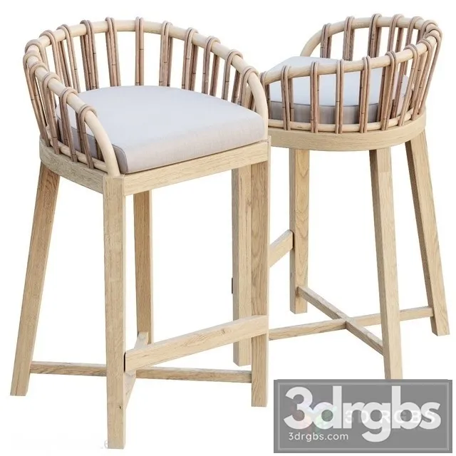 AVE Malawi Tub Barstool 3D Model Download