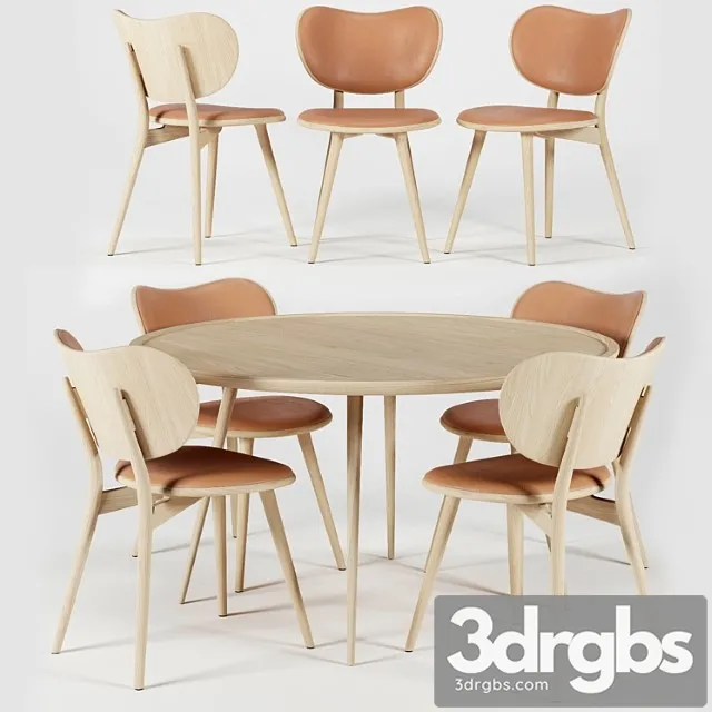 Ave mater dining chair & accent oval lounge table 2 3D Model Download Ave mater dining chair & accent oval lounge table 2 3D Model Download