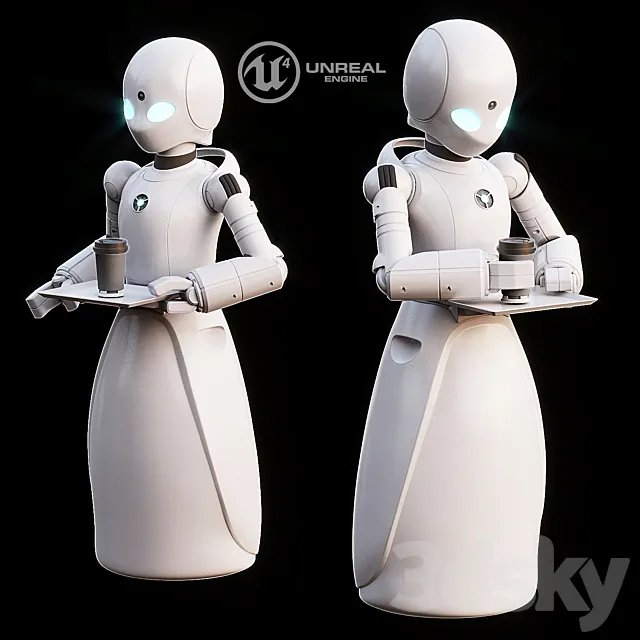 AVE Orihime-d animated PBR (+ UNREAL ENGINE) 3D Model