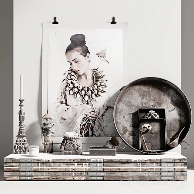 AVE Paulina Arcklin Decorative Set 3DModel