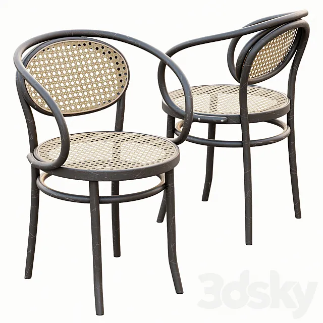 AVE Thonet 210 Chair 3D Model AVE Thonet 210 Chair 3D Model