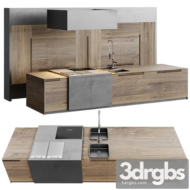 Ave Toncelli Essence Kitchen Miele 3D Model Download