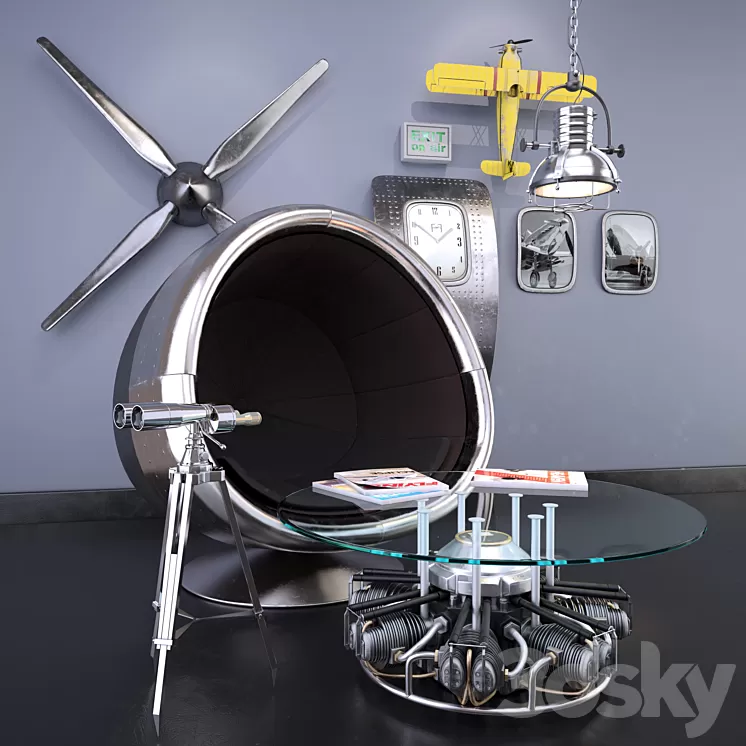 Aviator collection 3D Model