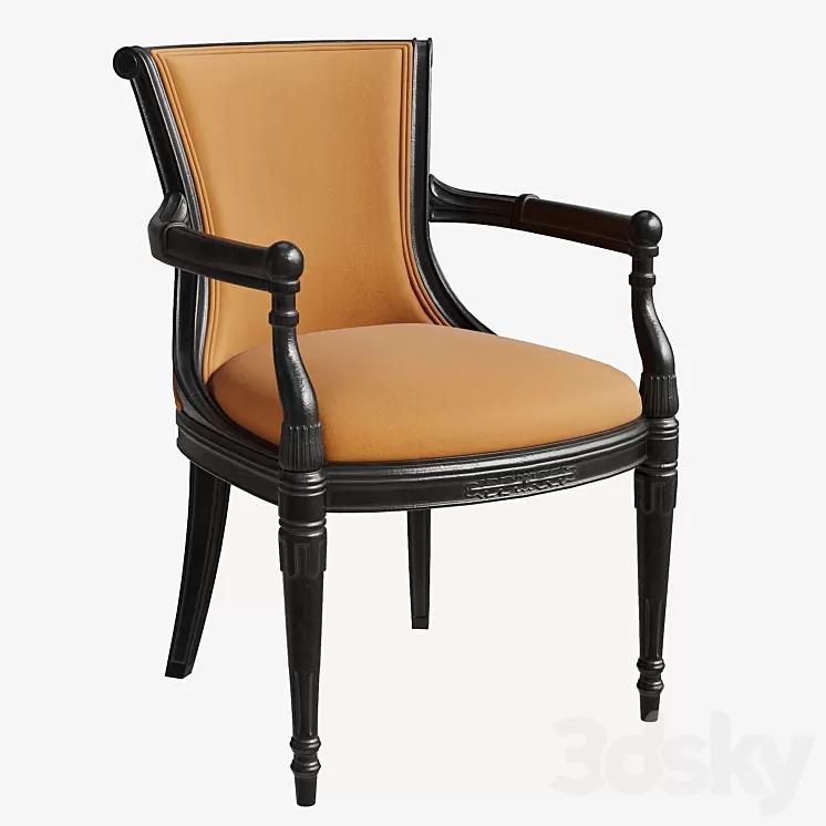 Avignon Upholstered armchair 3D Model Free Download Avignon Upholstered armchair 3D Model Free Download