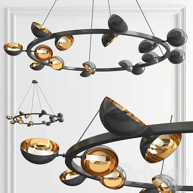 Avion chandelier by Jonathan Browning 3D Model