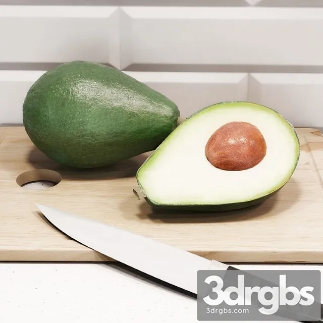 Avocado 2 3D Model Download